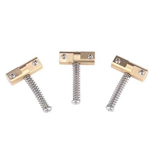 3Pcs Wtb 10.8Mm Brass Guitar Compensated Telecaster Saddles Set With Wrench For Fender Vintage-Style Tele Bridge Electric Guitar Replacement Part #TOP1