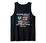 Vintage Eglin AFB Luftwaffenbasis im Veteranentag Florida Tank Top