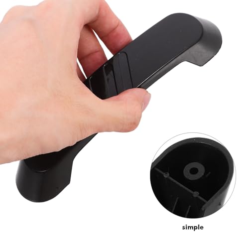SEWACC - 2 mangos de reemplazo para tapa de olla de plástico negro, universales para arroceras y ollas a presión, accesorios para utensilios de cocina miniatura 4