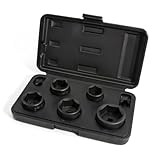 Steelman 5-Piece 3/8-Inch Drive Low Profile Oil Filter Wrench Socket Set, 24mm, 27mm, 29mm, 32mm, and 36mm Sizes
