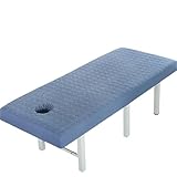 Surmatelas Table e Massage Épais et Antidérapant, Matelas de Massage Souple pour Spas, Salons de Beauté, Hôtels et Instituts(Blue,60 x 185 cm)