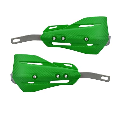 Protège-mains universels moto aluminium vert Rebel 500 guidon