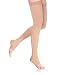 SIGVARIS Women's DYNAVEN Open Toe Thigh-Highs w/Grip-Top 20-30mmHg