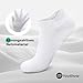 YouShow 10 Paar Sneaker Socken Herren Damen Kurz Sportsocken Atmungsaktive Baumwolle Laufsocken Weiß 39-42