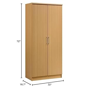 Hodedahimport2doorwardrobewithadjustableremovableshelveshangingrodbeech Urban Country Home Decor Hodedah import 2 door wardrobe with adjustableremovable shelves hanging rod beech urban country home decor