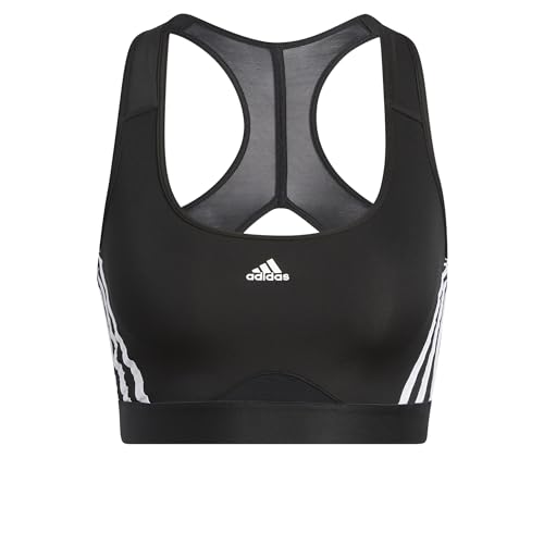 adidas Womens Training Medium Support 3 Stripes Bra