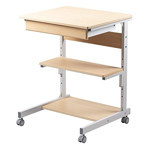 �C�[�T�v���C �p�\�R���f�X�N ��55cm �ȃX�y�[�X �e�����[�N �ݑ�Ζ� ���[�I ���b�N �׋��� �S���L���X�^�[ ���C�g�u���E�� EZ1-DESKF037LM