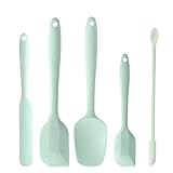 DUFEIMOY 5 Piece Mint Green Silicone Spatula Set...