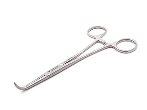 STAINLESS STEEL RIGHT ANGLE MIXTER HEMOSTAT FORCEPS 6" FINE POINT (HTI BRAND)