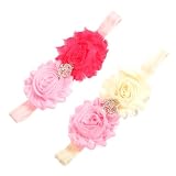 Tocado para bebé: ¡lo suficientemente elástico como para adaptarse cómodamente a bebés, pequeños y mayores, para su hijo en crecimiento! accesorios para diademas para bebés