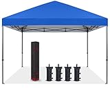 COOSHADE Durable Easy Pop Up Canopy Tent 12x12Ft(RoyalBlue)