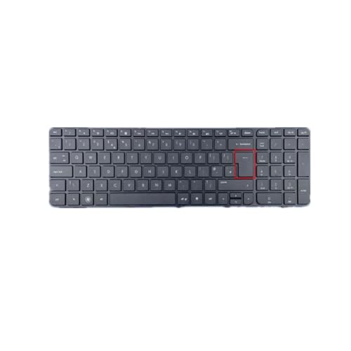 Teclado HP Pavilion g7-2000 alta sensibilidad UK English acabado negro resistente