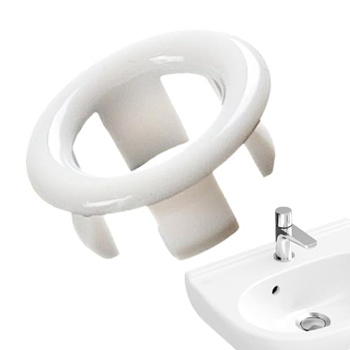 Anello di troppopieno per lavello | Anelli di copertura per troppopieno Inserto foro – 22-24 mm Robusto inserto di copertura a doppio strato nel foro per sostituzione del diametro