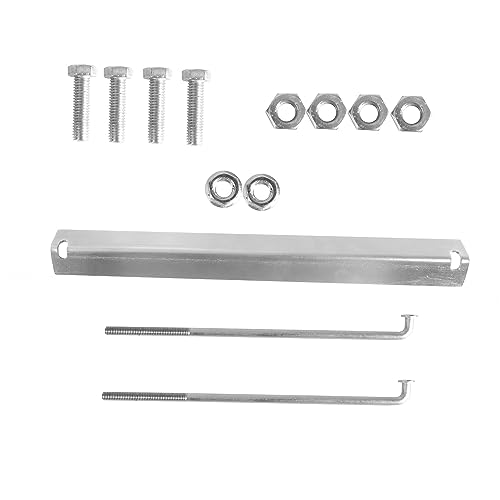 Image of Iron Forge Tools Universal Bolt-On Battery Tray Bracket, Lightweight Steel Universal Kit Mounting Box, Battery Box for Boat, Drag Racing, 10.6x7x7.5