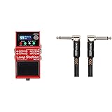BOSS Rc-5 Loop Station – Advanced Compact Looper, 99 Phrase Memories, 57 Rhythms, And Midi Control Support & Roland Black Series Instrument Cables, Ric-B3Aa, Black, Length: 3 Ft./1 M