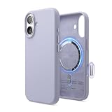 elago Cover Magnetica in Silicone Liquido per iPhone 17 (6,3") – Compatibile con MagSafe, Antiurto, Sottile, Finitura Soft-Touch (Viola)