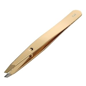 貝印 Givglow 毛抜き シャンパンゴールド がっちりキャッチ ピンセット キャップ付 HC3905