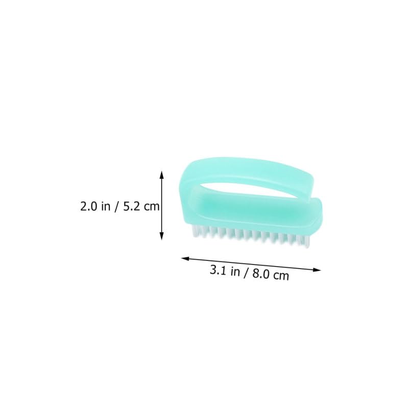 Frcolor 4Pcs Nail Cleaning Brush Set with Soft Bristles for Fingernail Dust Removal Manicure Nail Brush Cleaner for Home and Salon Use