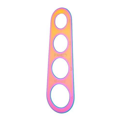 Porzione Di Misurazione Di Spaghetti - Strumento Di Misura Della Pasta | Misuratore Di Spaghetti In Acciaio Inox | Spaghetti Rulers Misuratore | Gadget Di Misurazione Della Pasta | 4 Dimensioni Di