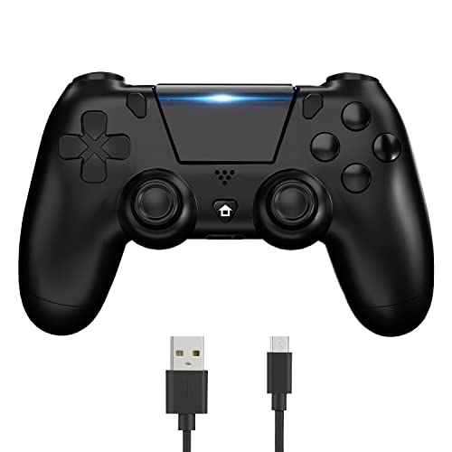 (Versione aggiornata & Design ergonomico) - Il controller di gioco Ps-4 ha una forma esterna ergonomica che può adattarsi meglio alla struttura della mano. Il controller wireless Ps-4 è facile da controllare in gioco e in conformità con l'abitudine degli utenti. La maniglia, la forma e la sensibilità della doppia barra analogica e del pulsante di innesco sono stati migliorati, fornendo una maggiore sensazione per questo controller wireless Ps-4 Pro.