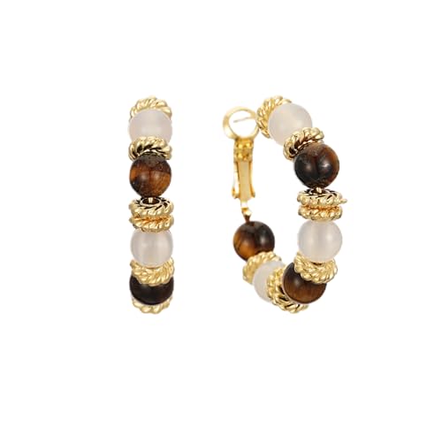 SIXFOX Tiger Eye Hoops