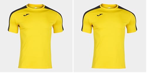 Joma Academy Camiseta Juego Manga Corta, Niños, Amarillo, 4XS-3XS