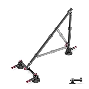 NEEWER – NEEWER Dreifach Saugnapf Halterung Auto Set, Zwei 24" Verlän