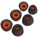 6 Pairs Premium Ear Tips for JBL Tune TWS Earbuds in Ear Tips, Soft Silicone Washable Noise Reducing Secure fit for June 230NC TWS/Tune 125TWS /Tune 130NC TWS Free X, Fit in Case, Buds Tips Black