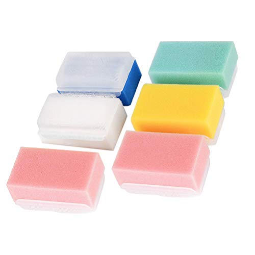 BIUDECO 6Piezas Cepillo de Esponja de Bebés de Herramienta Táctil Depurador Corporal y Duradero Color Aleatorio Baños y Masajes