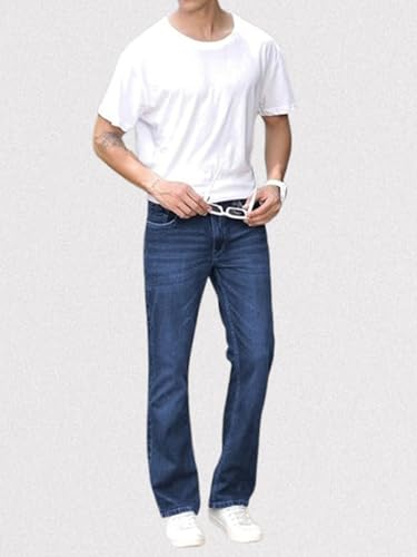 Image of Ben Martin Men's Smart Fit Stretchable Jeans || Mid-Rise Denim Pants with Whisker Wash || Premium Casual Wear Jean for Men || 5 Pocket Jean's for Men's (1)
