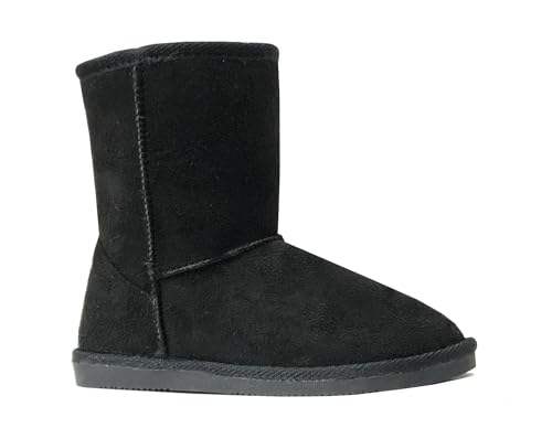 REDVOLUTION Kids Snow Boots Faux Fur Midcalf Black (4030)