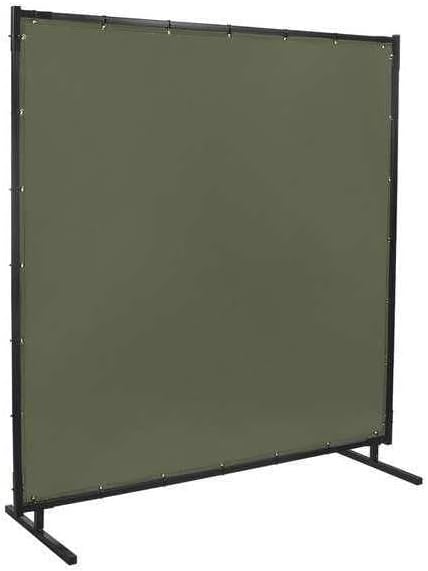 Welding Screen-Vinyl, 6 ft. W., 6 ft. H., 12 oz/sq yd, 350 Degrees F Withstand Temp., With Grommet-G2724626