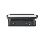 SEVERIN SEVINI LITE Multi-gril viande,Gril avec fonction plancha,Gril électrique pour légumes, steaks et paninis, Gril viande, Plaques avec revêtement céramique, 1 800 W, Noir/Inox, KG 2398