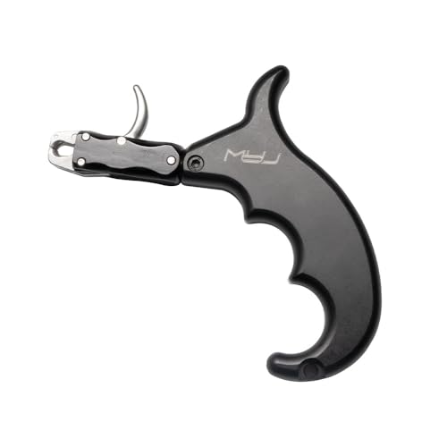 4 Finger Archery Thumb Release, Aluminum Clamp Compound Bow Release Aids