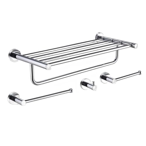 Barre porte-serviettes et accessoires chromés pour moderniser votre douche