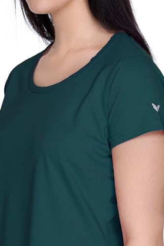 Image of GODFREY Women Round Neck Half Sleeve Cotton T Shirts