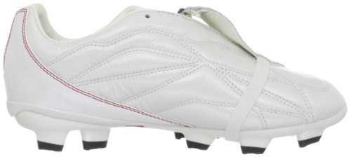 Botas de fútbol para niño blanco blanco con suela estable para campos de césped artificial 6