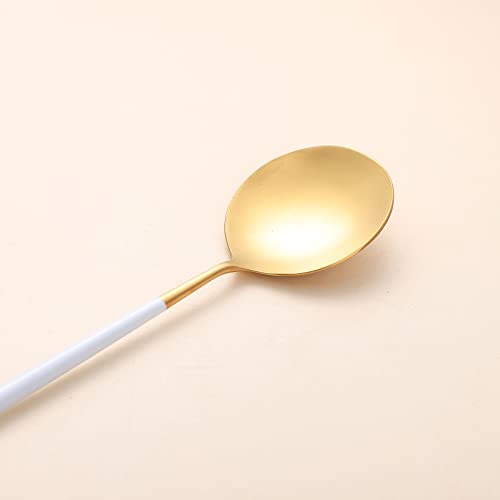 Zerophilo Conjunto para servir salada, colher e garfo de 29 cm, aço inoxidável 18/10 para servir sal