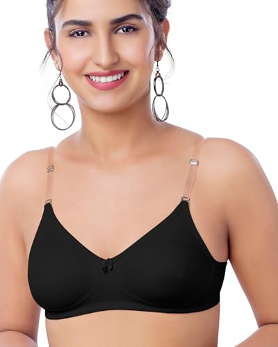 Image of Brida Breathable Cotton Non-Padded Transparent Bra - Comfortable, Stylish, and Lightweight Lingerie for Women - Monica