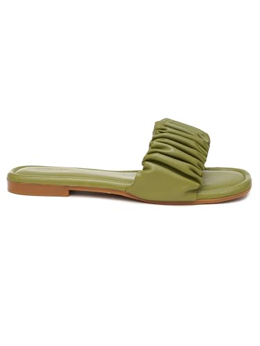 Image of Women's Radiant Flat Sandals Lightweight & Flexible Comfortable Design Anti-Skid Sole Versatile Style For Girls /Ladies