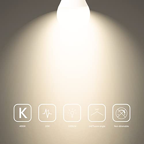 A19 3 Way Led Light Bulbs 4000K, 30/70/100W Equiv. (6/10/15W), 500/1200/1600Lm, E26 Base Led Bulbs For Table Lamps, Desk Lamps, Floor Lamps - 2 Pack #TOP2