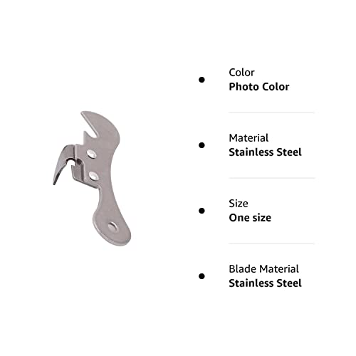 Daihui Stainless Steel Can Opener Manual Can Opener Multifunctional Kitchen Accessories(Photo Color), One Size #TOP3