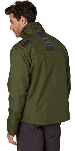 Image of Helly-Hansen mens Crew Midlayer Fleece Lined Waterproof Windproof Rain Jacket