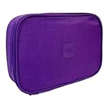 Estojo Escolar Box Organizador Grande Nylon Retangular Yepp (Roxo)