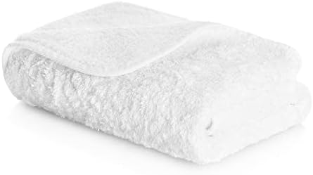 Graccioza Egoist Towels Hand Towels (18" x 30", White), 100% Egyptian Giza Cotton 800 GSM - Elegant Body and Face Luxury Bath Towels - Soft Bath Towels Made in Portugal