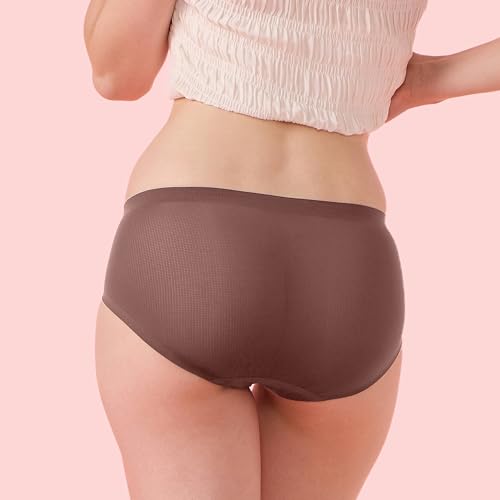 Image of Enamor Innovations Invisi, Fit Flex, No Visible Panty Lines, All Day Comfort, Mid Waist Brief Panty for Women - Antimicrobial with Stain Release, Bonded Free Cut, Regular Coverage - IP02
