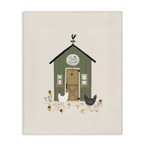 Farmhouse Hen House Chicken, 16 x 20 Inch Canvas Wall Art