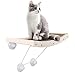 CATROMANCE Amaca per Gatti, Amaca Gatto da Finestra da Interno Hammock per Gatti con 4 Ventose a Manopola Robuste Portata Massima 40lbs Ideale per Pesce Persico e Prendere Il Sole, 43 x 31cm
