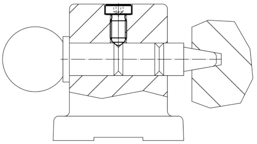 HALDER Federndes Druckstück, mit Kugel, Kopf und Innensechskant/rostfreier Stahl, verstärkte Federkraft | d1=M4 | 22030.2040
