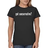 Tracy Gifts got Conservative? - Ladies' Junior's Cut T-Shirt, Black, Large